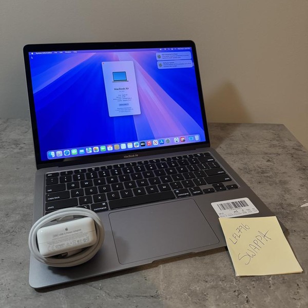 MacBook Air 2020 - 13 inch - 256 GB, Gray, 8 GB, Apple M1