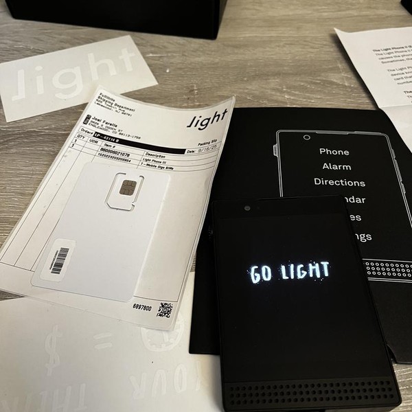 Light Phone 3 - Unlocked, Black, 128 GB, 6 GB