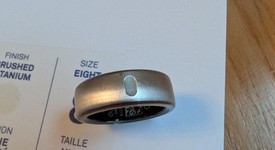 Good
													Oura Ring Gen 3 - Titanium, Size 8, Horizon, photo 3 of 3