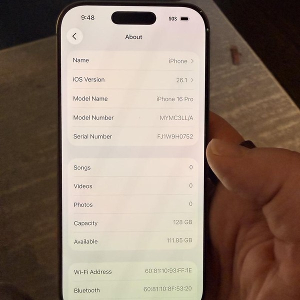 Apple iPhone 16 Pro - Unlocked, 128 GB, Desert, A3083