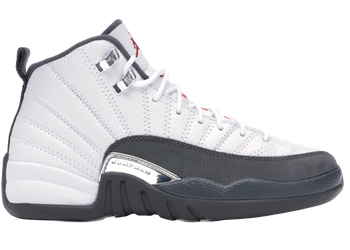 Jordan 12 Retro White Dark Grey (GS) for sale