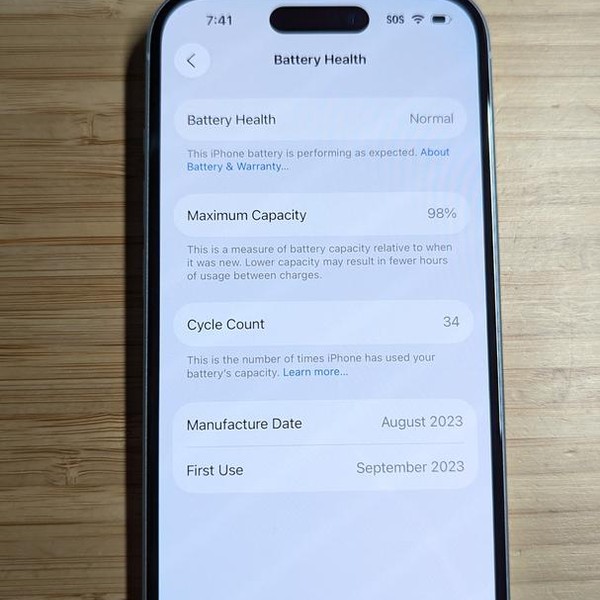 Apple iPhone 15 - Unlocked, 128 GB, Blue, A2846