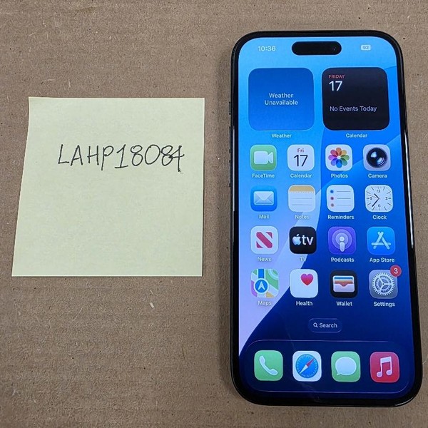 Apple iPhone 15 - AT&T, 128 GB, Black, A2846