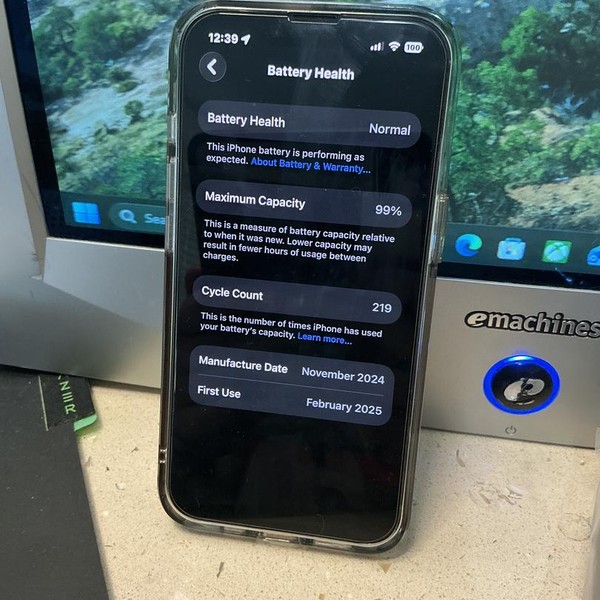 Apple iPhone 16e - Unlocked, 128 GB, Black, A3212