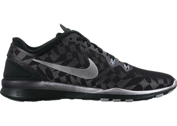 Nike Free 5.0 TR Fit 5 Black Metallic Silver (Women's) for sale