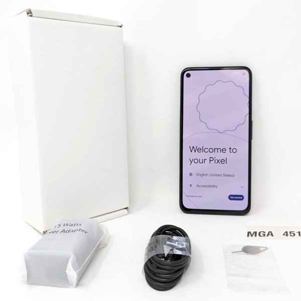 Google Pixel 4a 5G - Unlocked, 128 GB, Black, 6 GB, G025E