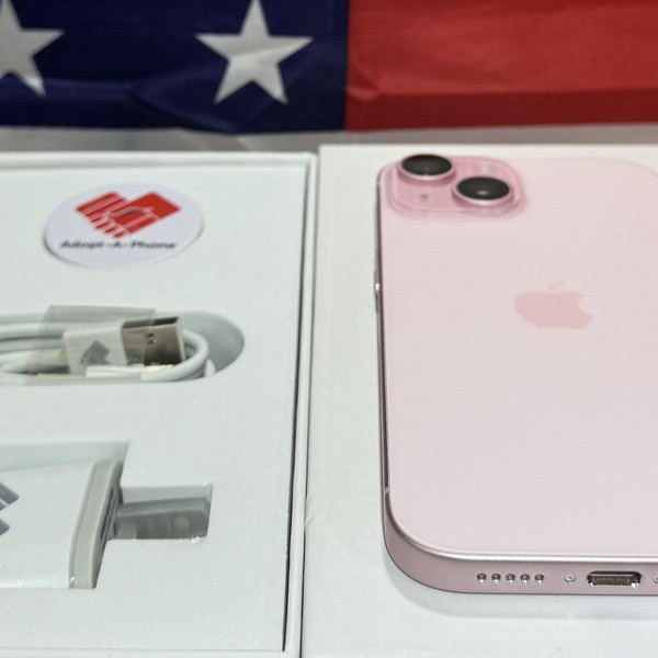 Apple iPhone 15 Plus - Mint Mobile, 256 GB, Pink, A2847
