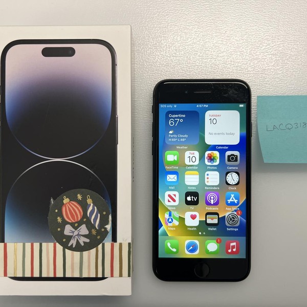 Apple iPhone SE 2nd Gen 2020 - Unlocked, 64 GB, Black, A2275