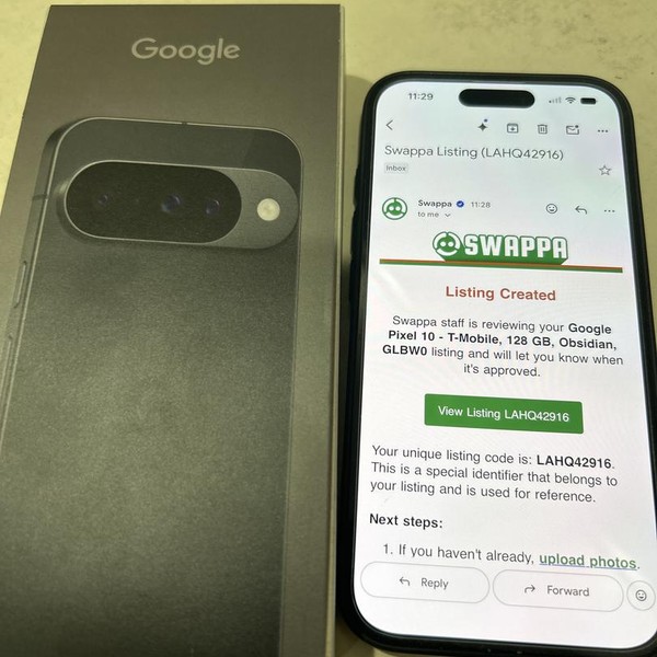 Google Pixel 10 - T-Mobile, 128 GB, Obsidian, GLBW0