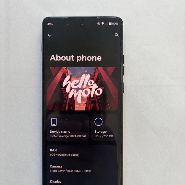 Motorola Edge (2024) - TracFone, 256 GB, Black, 8 GB
