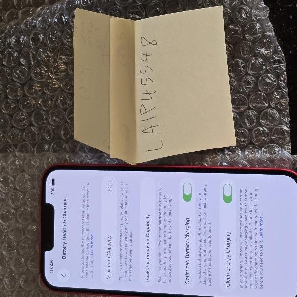 Apple iPhone 14 - Unlocked, 128 GB, Red, A2649