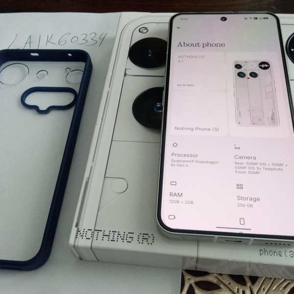 Nothing Phone (3) - Unlocked, 256 GB, White, 12 GB