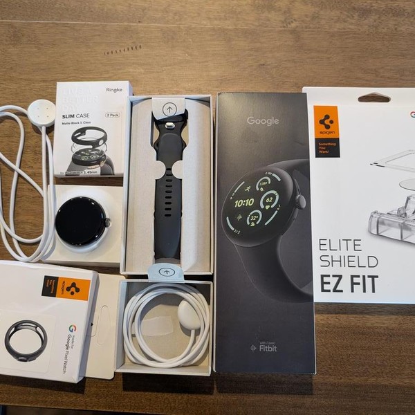 Google Pixel Watch 3 - Wi-Fi, Black, 45mm, Wi-Fi