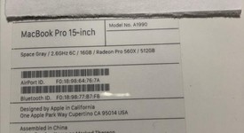 New
													MacBook Pro 2018 (With Touch Bar) - 15" - I7, Gray, 512 GB, 16 GB, photo 3 of 5