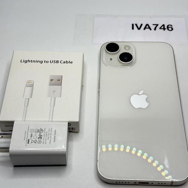 Apple iPhone 14 - Unlocked, 128 GB, Starlight, A2649