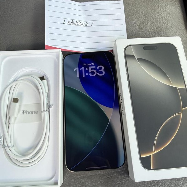 Apple iPhone 16 Pro Max - Unlocked, 256 GB, Natural, A3084