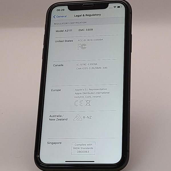 Apple iPhone 11 - Unlocked, 64 GB, Black, A2111