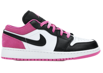 Jordan 1 Low Black Active Fuchsia (GS) for sale