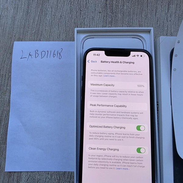 Apple iPhone 13 - Unlocked, Midnight, 128 GB, A2482