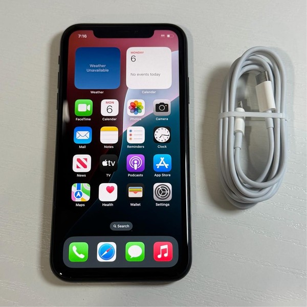 Apple iPhone Xr - Unlocked, 64 GB, Black, A1984