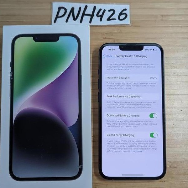 Apple iPhone 14 - Unlocked, 128GB, Midnight, A2649 - LABJ72724