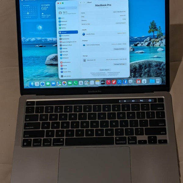 MacBook Pro 2020 - 13 inch - 512 GB, Gray, 8 GB, Apple M1