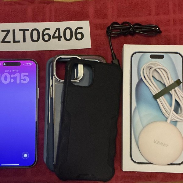 Apple iPhone 15 Plus - Unlocked, 256 GB, Blue, A2847