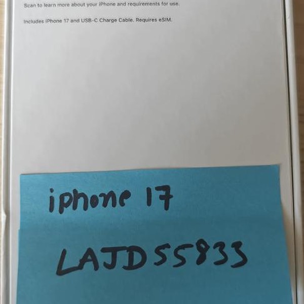 Apple iPhone 17 - T-Mobile, 256 GB, Black, A3258