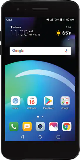 LG Phoenix 4 - AT&T, 16 GB, Gray, 2 GB, Prepaid