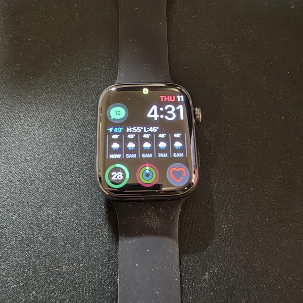 Apple Watch Series 7 45mm - Unlocked, Graphite, A2477 - Cellular, Stainless