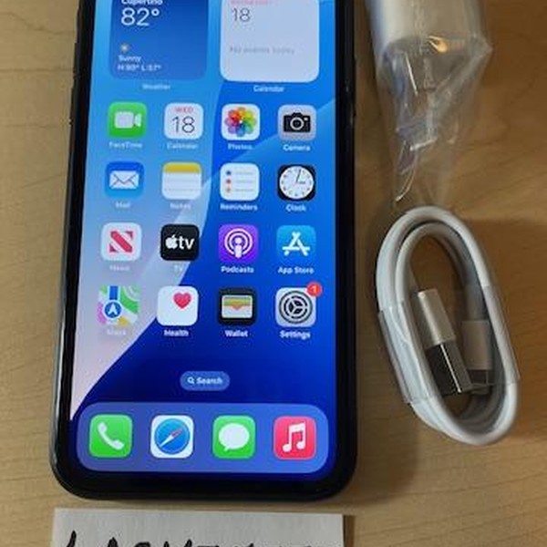 Apple iPhone Xr - Unlocked, 64 GB, Black, A1984