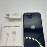 Mint Apple iPhone SE 3rd Gen 2022 - Unlocked, 64 GB, Midnight, A2595