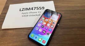 Good
													Apple iPhone 11 - Unlocked, Black, 64 GB, A2111, photo 1 of 5