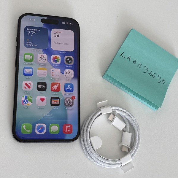 Apple iPhone 15 - Unlocked, 128 GB, Black, A2846