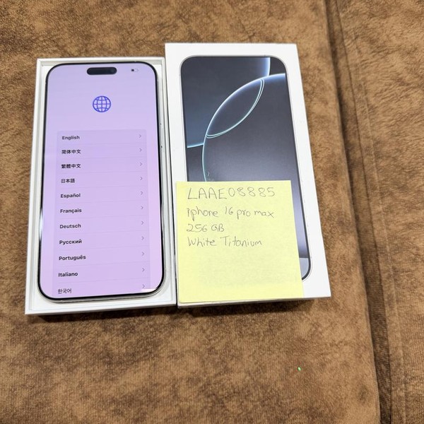 Apple iPhone 16 Pro Max - Unlocked, 256 GB, White, A3084