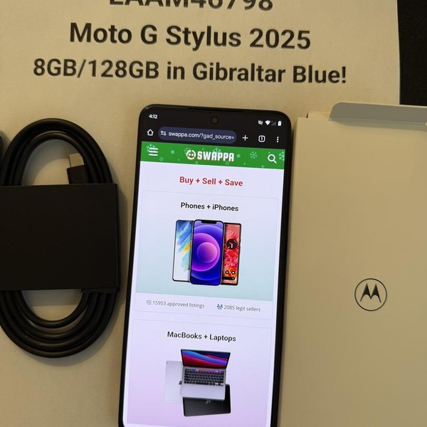 Moto G Stylus 5G (2025) - Cricket, Gibraltar Sea, 128 GB, 8 GB