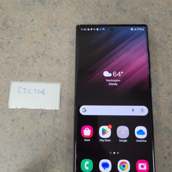 Samsung Galaxy S22 Ultra - AT&T, Black, 128 GB, 8 GB, SM-S908U