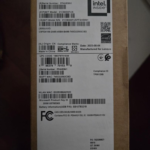 Lenovo ThinkPad X1 Carbon (10th Gen) - I7, 512 GB, 32 GB