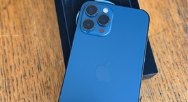 Mint
													Apple iPhone 12 Pro Max - Unlocked, Pacific Blue, 256 GB, A2342, photo 2 of 5