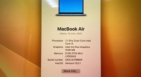 Fair
													MacBook Air 2020 - 13" - I3, Gray, 256 GB, 8 GB, photo 2 of 9