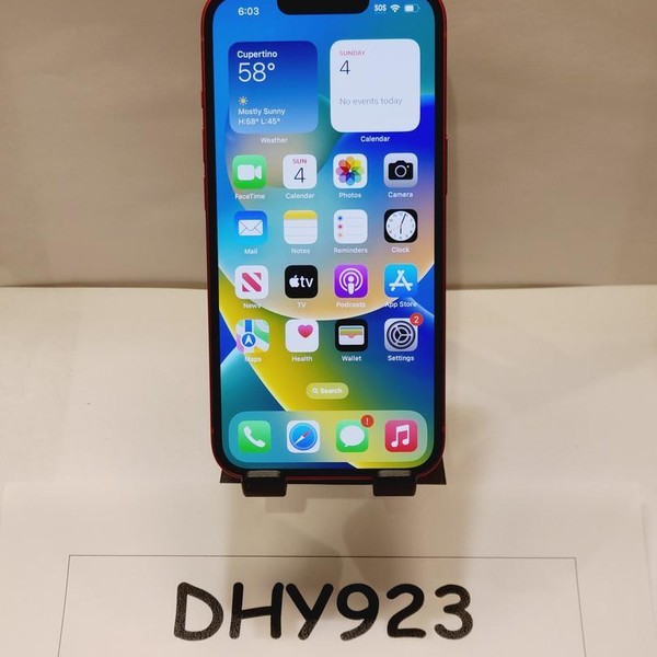 Apple iPhone 13 - Unlocked, 128 GB, Red, A2482