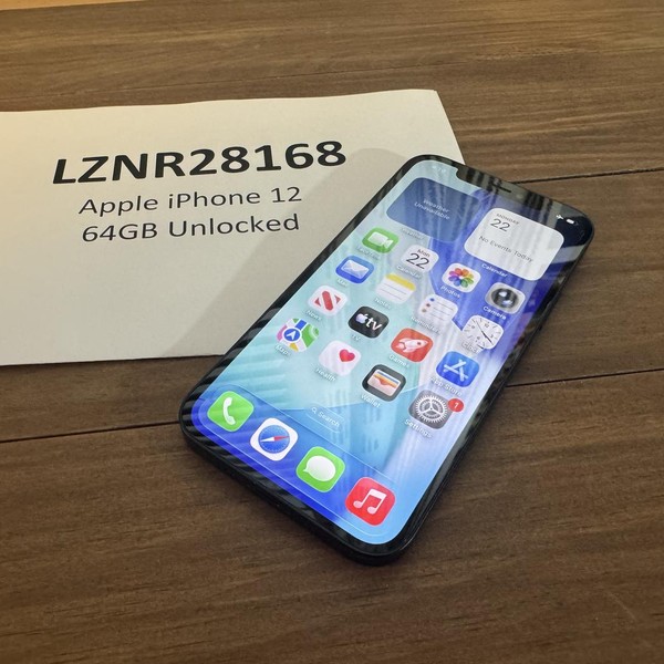 Apple iPhone 12 - Unlocked, 64 GB, Black, A2172
