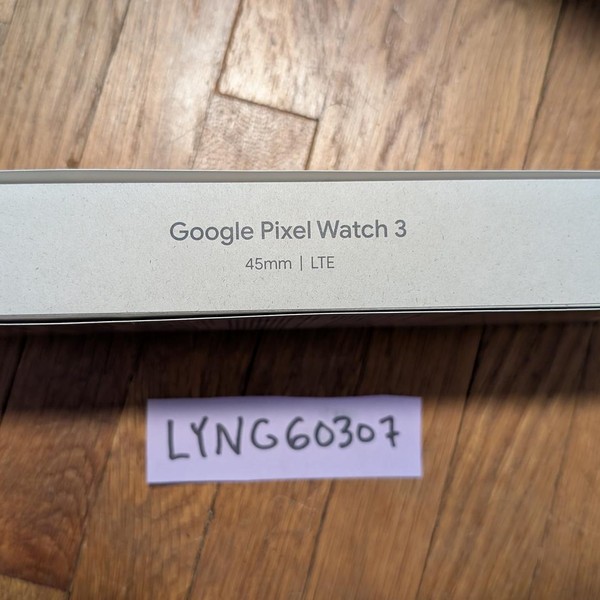 Google Pixel Watch 3 - Unlocked, Silver, 45mm, LTE