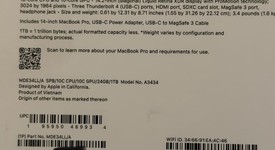 New
													MacBook Pro 2025 - 14" - Apple M5, Space Black, 1 TB, 24 GB, photo 3 of 3