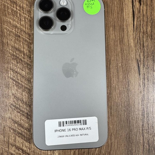 Apple iPhone 16 Pro Max - Unlocked Non-US, 256 GB, Natural, A3287