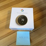 New Nest Learning Thermostat (3rd Gen) - Brass