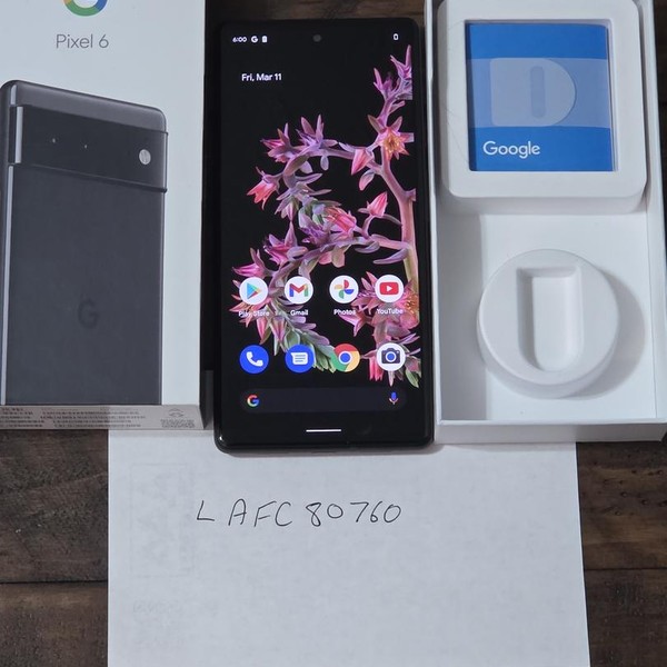 Google Pixel 6 - Verizon, 128 GB, Black, 8 GB, G9S9B, mmWave