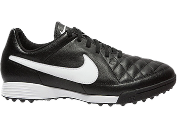 Nike Tiempo Genio Turf Soccer Cleats Black White for sale