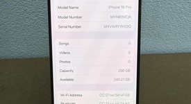 Good
													Apple iPhone 16 Pro - Unlocked Non-US, Black, 256 GB, A3292, photo 3 of 11