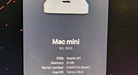 Good
													Mac mini 2020 - Apple M1, Silver, 256 GB, 8 GB, photo 3 of 6